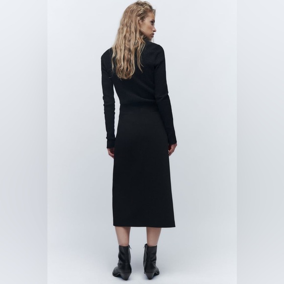 Zara Low Rise Pencil Skirt - Picture 3 of 6